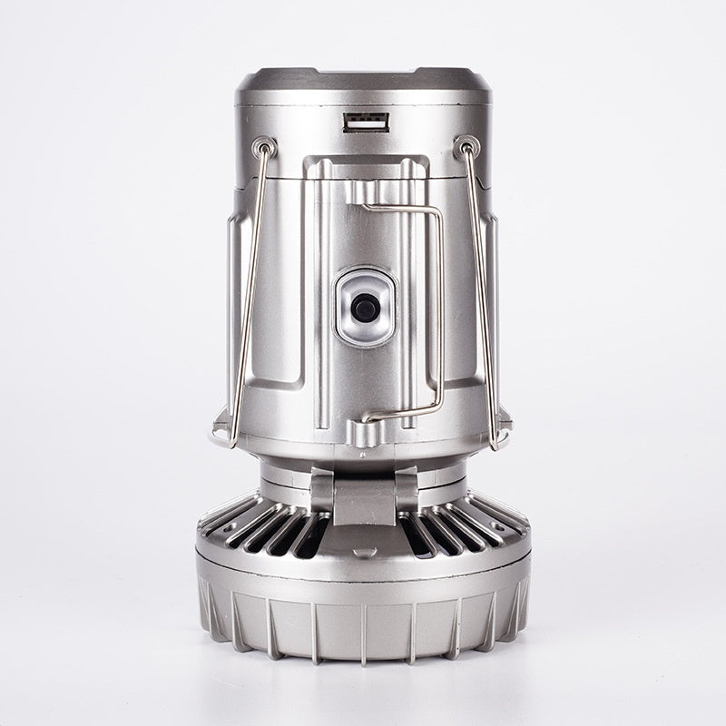 6 In 1 Portable Outdoor LED Camping Lantern With Fan